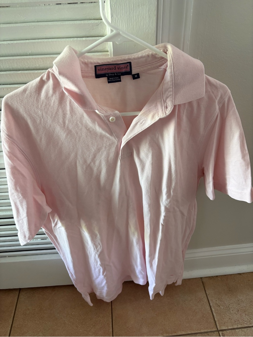 Vineyard Vines Light Pink Men’s Polo